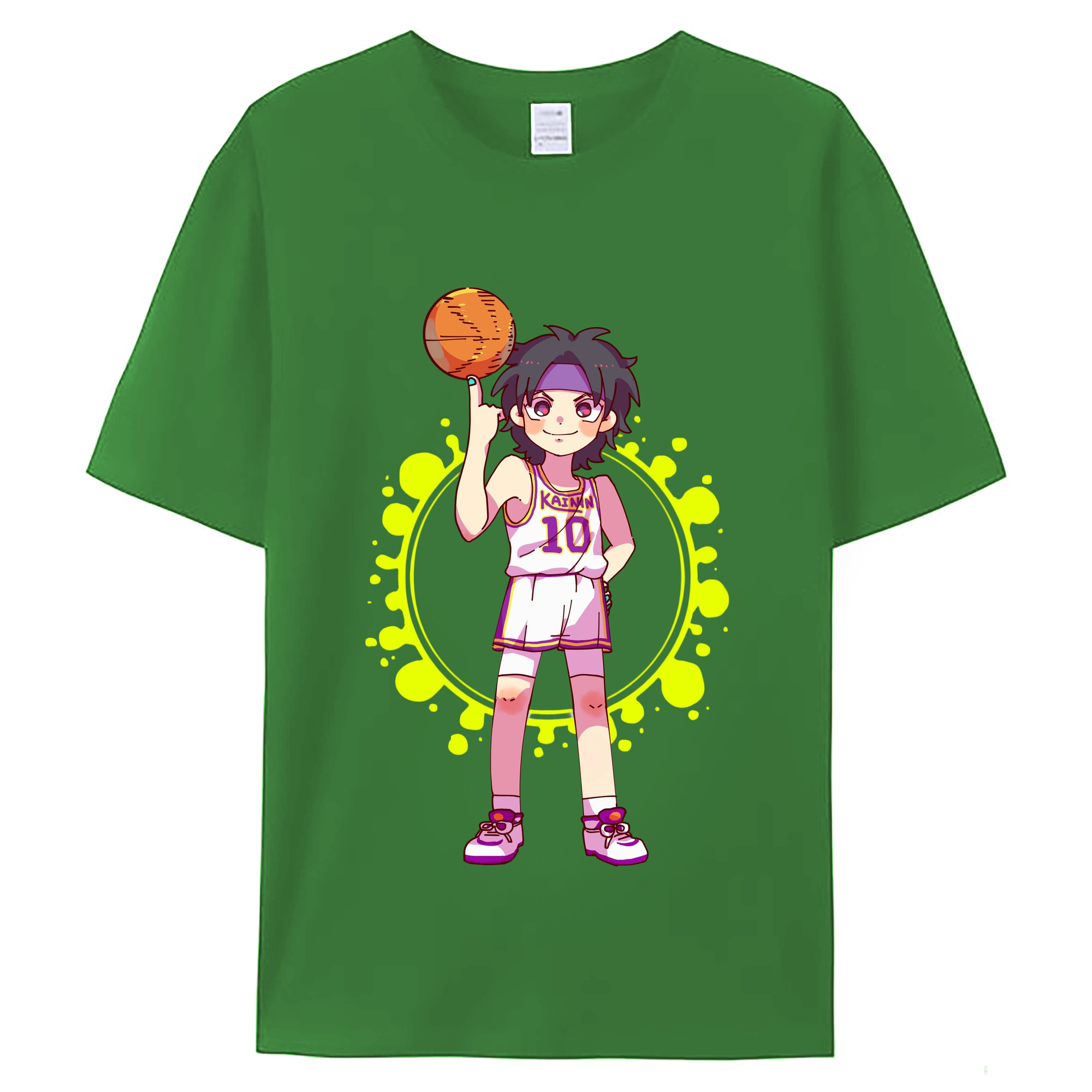 （画像用） SLAM DUNK／スラムダンク レディースカジュアルプリントTシャツ（綿100％）